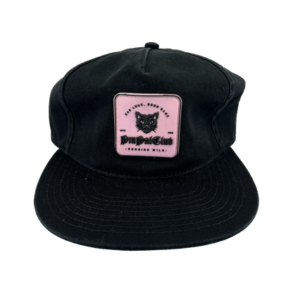 Bad Luck Good Name - Old Black Unstructured Hat with Rubber Patch